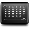 ÖGON -DESIGNS- Portafoglio in alluminio, grande capacità con chiusura in metallo, protezione RFID contro frodi e smagnetizzazione, modello Smart Case Oslo Large, Incisione Invaders, taglia unica