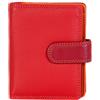 VISCONTI Signore Piccole Pelle 9 Carta Zip Borsa Portafoglio RB40 in Rosso Multi