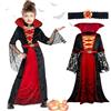 Purpledi Costume da Vampiro per Bambina, Abito da Vampiro Reale Ragazze, Costumi Halloween Bambina,Vestito Vampira Donna,Costume da Vampiro Gotico per Halloween Karneval, Feste di Cosplay