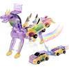 Felly Robocrash Drago Transformers Macchina Giocattoli, 2 pezzi Auto Robot Giochi Bambini Bambino Bambina 2 3 4 5 6 anni, Giocattolo Regalo per Ragazzi Ragazze
