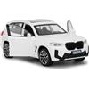 BGHSCA Auto giocattolo compatibile con 1:32 X3M modellino auto, Pull Back Diecast Collectible Car con suoni e luci per bambini, ragazzi, ragazze e adulti, regalo bianco