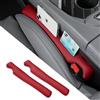 POKSRI 2Ps Riempitivo Fessure sedili Auto Pelle Sintetica PU, riempimento del Divario del Sedile,para-Fessure sedili Auto (Vino)
