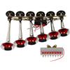 Leapiture 6 tromba ad aria compressa di ricambio per camion autobus barche DC 12V 24V 160dB kit clacson elettrico kit clacson treno super rumoroso compressore d'aria
