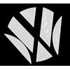 Finest Folia Finest-Folia - Adesivi 3D a gel per auto con logo, lato posteriore DM001, bianco lucido