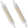 WULUN R7S 118mm 9W lampadine lineari LED, 3000k bianco caldo, corpo ceramico, 90 Watt equivalente, 900Lumen, AC/DC 220-240V, non dimmerabile, 2pcs