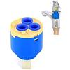 Toolstar - Cartuccia per rubinetto, 1 pezzo da 35 mm/40 mm, valvola a disco in ceramica per rubinetti a leva singola, miscelatori monoblocco per bagno o cucina (tipo A/B), blu