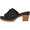 Generico Zoccoli Legno Tacco in Pendenza da Spiaggia da Pantofole Casual vuote Scarpe con Fondo in Pendenza Sandali retrò Infradito Donna Estive Eleganti (Black, 43)