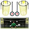 Jonuin Obiettivo da Calcio Rete, 2 Pezzi Porta da Calcio con 2 Bersagli Appesi, Calci-o Top Bins Target per l'allenamento di Precisione Allenamento