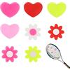 HJDJBD 8 smorzatori da tennis, in silicone, per racchette da tennis, con fiori dolci e a forma di cuore, per tennis, per bambini e ragazze