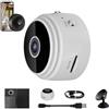 Generic Mini telecamera di sicurezza magnetica wireless HD 1080p, wireless, per esterni, mini telecamera di sicurezza, telecamera nascosta, per casa, ufficio, auto, uso interno ed esterno (bianco)