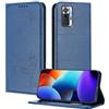 XINYEXIN Custodia per Xiaomi Redmi Note 10 Pro 4G, Cover a Libro in Pelle PU con Blocco RFID, Slot per Carte, Supporto, Protezione Completa Antiurto - Blu