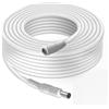 TECHZOCO Cavo di prolunga di alimentazione CC, Cavo prolunga Alimentazione CC, Compatibile con CCTV, DVR, Striscia LED, Router, Schermi, Sensori, Alexa, 12V CC 2A max, DC 5.5 x 2.1 mm, Bianco, 3 Metri