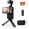 ORDRO M5 Creator Combo, Stabilizzazione a 3 Assi, Videocamera Portatile con CMOS da 1/2.5 e Video 4K 60fps, Schermo Tattile Girevole da 3.5 Pollici, Videocamera per Vlog per YouTube