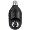 Boddceto Telecamera IP E27 Lampadina 1080P Wireless Full Color Visione Notturna Monitoraggio Umano Automatico Video Sorveglianza di Sicurezza Telecamere PTZ