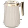 Russell Hobbs Bollitore Elettrico [1,7L, 2400W] Brontë Stone (Opaco, Accenti oro, Beccuccio Perfect Pour, Indicatore acqua, Base 360°, Avvolgicavo, Illuminazione, Coperchio pressione) 26751-70