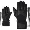 Ziener Getter-Z - Guanti da sci da uomo, impermeabili, in lana, termoshield, nero, 7,5