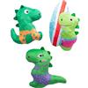 Fringe Studio Plush Dog Toy Set, Rawr-Ing Summer, Small 3 Piece Set, Pet Shop Collection (662089)