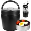 PORFOYO Thermos Alimentaire Chaud, contenitore termico per alimenti, in acciaio inox, 1,5 l, a prova di perdite per zuppe, porridge