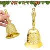 yisight Campanelle, yisight Campanello a Mano, Campanella Natalizia, Campanello da Tavolo, Cena di Ricevimento Servizio Alberghiero Preghiera di Meditazione e Decorazione Domestica (oro)