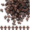 SUNNYCLUE 150 pz Perline Incrociate in Legno Naturale Non Finito Croce Distanziatori Sciolti Rosari Perline Ciondoli per Gioielli Creazione di