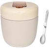 Lunaanda 1200ml Contenitore Termico per Alimenti Caldi,Thermo per Alimenti Caldi In Acciaio Inox,Contenitore Termico Per Alimenti Con Cucchiaio Pieghevole,Portavivande Termico,Per Riso, Frutta,Zuppa