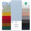 Blumtal lenzuolo con angoli una piazza e mezza 120x190 cm - lenzuolo sotto con angoli una piazza e mezza in microfibre - certificato Oekotex lenzuola con angoli una piazza e mezza - in colore celeste
