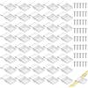 Duluok 40 clip di fissaggio trasparenti per valvole luminose, fissaggio a nastro a LED, adatto con viti di fissaggio sicuro per strisce LED 10 mm IP30/IP65 2-4 pin per installazione in interni ed esterni