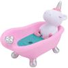 Amosfun Portasapone Unicorno Divertente in Plastica Per Bagno Bambini Con Design Cartone Animato 6.7X3.5X4.7 Pollici Scatola Sapone Creativa E Pratica Per Uso Quotidiano