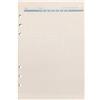 Zelten Carta di ricarica/foglie sciolte per cartelline portadocumenti ad anello rotondo con copertura a 6 fori da 8,5 pollici A5 (A5 Dot Refill Paper Colored, 1 Package)