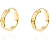 Monde Petit Orecchini a cerchio da donna - oro giallo 18K (750) - Scatola Regalo - Certificato di garanzia