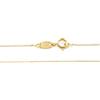 Monde Petit - Catena Collana Forzata Oro Giallo 9K Lunghezza 40 cm spessore 0.7 mm - Scatola Regalo - Certificato di garanzia
