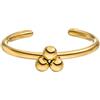 Purelei Earth Seed - Anello da donna regolabile con 3 sfere - Acciaio inossidabile placcato oro 18 K - design minimalista - sfere da 3 mm - oro/argento/oro rosa, Anpassbar, Acciaio inossidabile