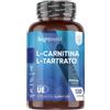 WeightWorld Carnitina WeightWorld, 120 Capsule di L Carnitina Tartrato, 1 al Giorno | L Carnitine per Uomo e Donna, Integratore Vegano, Pre Workout, Privo di Magnesio Stearato, Additivi e OGM, Prodotto in UE