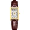 CIVO Orologio Donna Rettangolare Piccolo: Cinturino Pelle Marrone Orologio da Polso Analogico Quarzo - Vintage Orologi Donna Numeri Romani