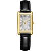 CIVO Orologio Donna Rettangolare Piccolo: Cinturino Pelle Nero Orologio da Polso Analogico Quarzo - Vintage Orologi Donna Numeri Romani