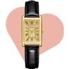 CIVO Orologio Donna da Polso Pelle: Cinturino Nero Rettangolare Orologio Analogico Quarzo - Piccolo Orologi Donna Vintage Numeri Romani