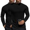Ekouaer 2pcs Maglia Termiche da Uomo Invernale Biancheria Intimo Termica a Maniche Lunghe a Collo Alto Vino Rosso+Blu Navy XXL