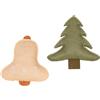 TIAKI Set di giochi per gatti TIAKI Albero di Natale e Campana - Set da 2
