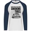 Fruit of the Loom Maglietta Baseball Lunga Uomo Con Pneumatici In Fiamme Drifting