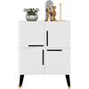 WELL HOME MOBILIARIO & DECORACIÓN Console a colori in noce bianca con truciolare 100% impiallacciato melaminico