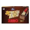 Tirma Ambrosia al Cioccolato Fondente 70% | Barrette Senza Zuccheri Aggiunti | Adatto alla Dieta Keto | Wafer Ripieni di Crema al Cacao 70% | per Diabetici | 14 unità, 301 gr