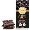 Venchi - Tavoletta Cuor di Cacao 60%, 100g - Cioccolato Fondente - Senza Glutine