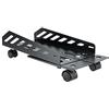 TOOQ UMCS0024-B - Supporto da pavimento con rotelle per CPU, metallo, nero