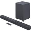 JBL Bar 500, Soundbar a 5.1 Canali per TV e Subwoofer Wireless, con Telecomando, Dolby Atmos e MultiBeam Surround Sound, PureVoice, Potenti Bassi, Connessione HDMI eARC con 4K Dolby Vision, Nero