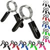 C.P. Sports - Coppia di Chiusure a Molla per bilanciere, in Acciaio Robusto, 25 mm, 28 mm, 30 mm, per Allenamento con Pesi, Sollevamento Pesi, Bodybuilding, Fitness (30 mm, Blu)