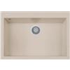 Plados ON7610-94 Lavello 1 Vasca Monovasca 76 x 50 cm Sopratop con fascia miscelatore Serie One 76 -10 finitura 94 MicroULTRAGRANIT AVENA