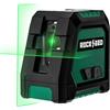 RockSeed Livella Laser a Doppio Modulo, Livella a Linea Autolivellante,Raggio Verde Orizzontale e Verticale a 150°, 2 Batterie AA, Borsa per il Trasporto, per la Decorazione Della casa/fai da te/Canti