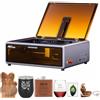 Creality Falcon A1 Incisore e taglierina laser da 10 W, macchina per incisione laser chiusa con fotocamera intelligente, riconoscimento automatico dei materiali, CoreXY da 600 mm/s, per metallo legno