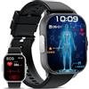 YYKY 2025 nuovo Smartwatch ECG+HRV𝐆li𝐜𝐞m𝐢𝐚Orologio 2.01"24H Pressione Sanguigna/cardiofrequenzimetro/Acido Urico/Lipidi/Telefono/Sonno/SpO2 per Uomo donna Fitness Tracker iOS Android