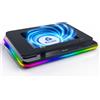 KLIM Turbofrost MAX - Base di Raffreddamento per PC Portatile RGB, Con Potente Turbofan XL, Raffreddamento rapido per laptop 15.6-17, Flusso d'Aria Ottimale, Velocità Regolabile, Schermo LCD